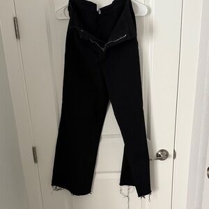 Anniewear Black Women's Jeans - high rise cropped